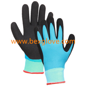 13 Gauge Nylon Liner, Nitrile Coating, Double Coated, Micro-Foam Finish Work Glove